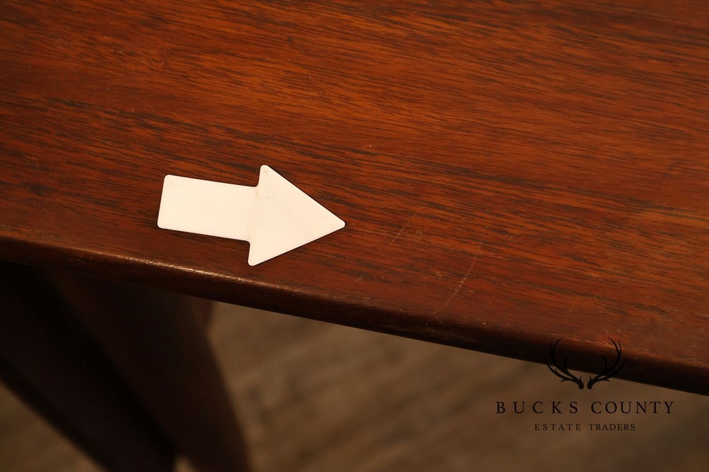 Arne Vodder Attributed Danish Modern Teak Drop Leaf Desk