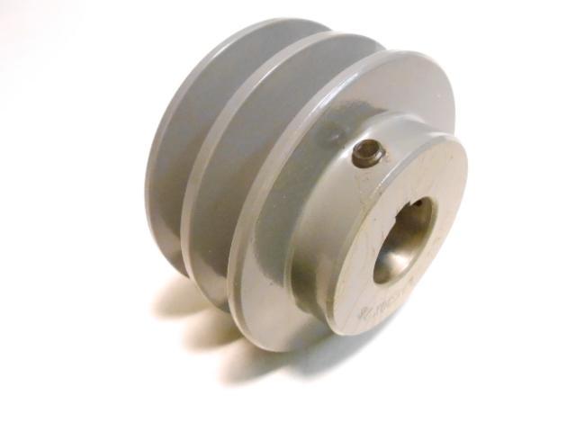 Double V Belt Pulley 2.65" 2.75" 2.85" dia 1/2" - 1 1/8" Bore for 1/2" Wide  a35