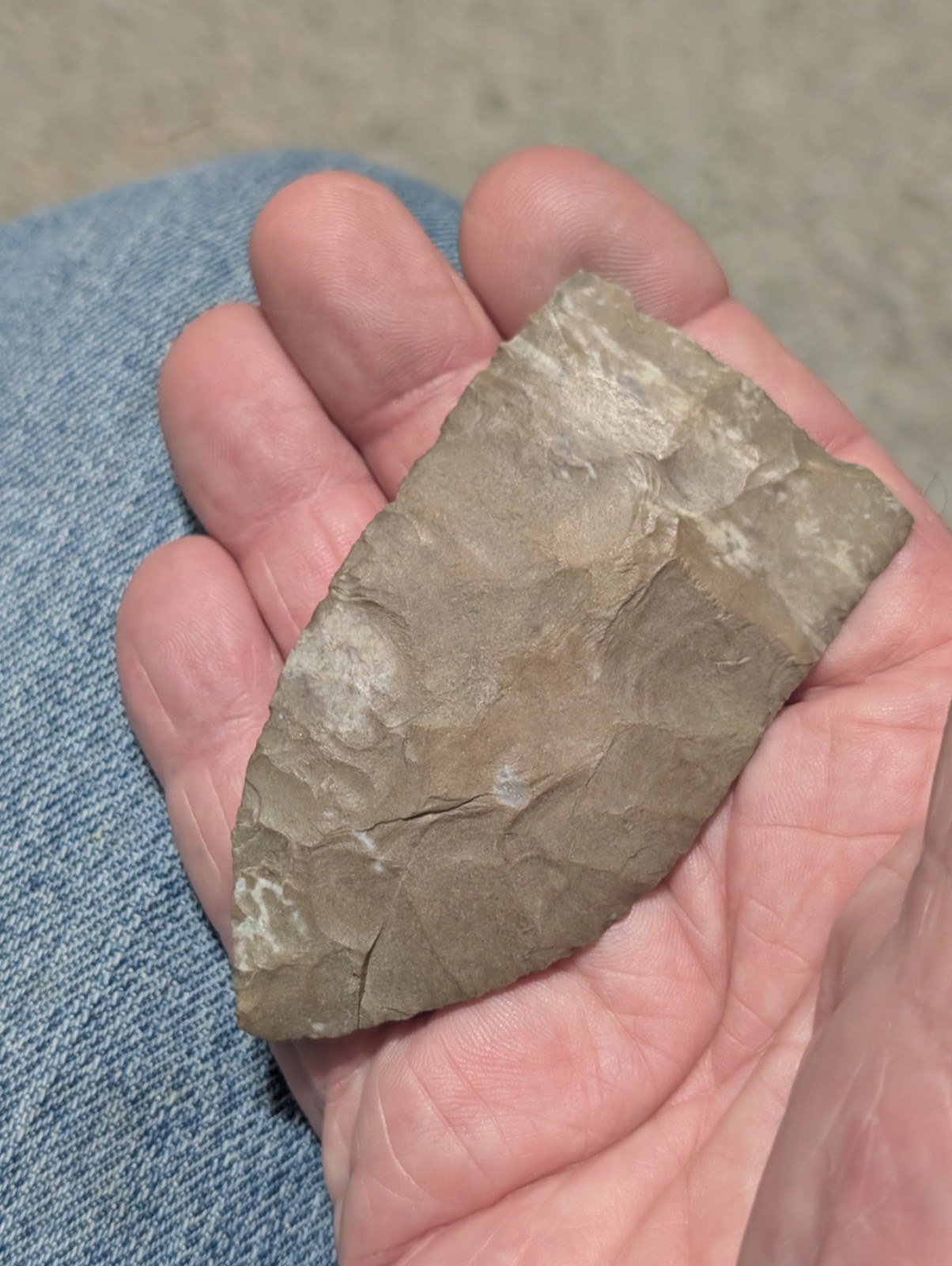 Great Copena Triangular, 3 7/16", N Ctrl AL, Ft Payne Chert, Authentic Arrowhead