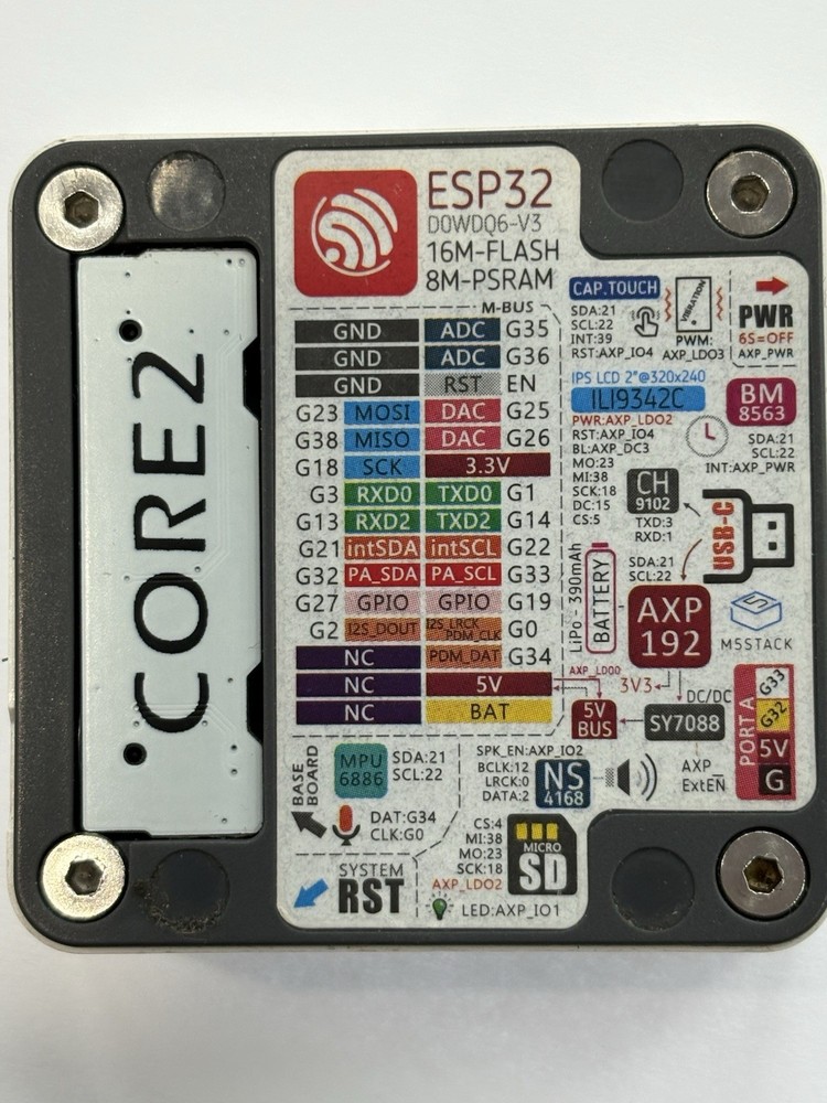 M5 Stack Official Core2 ESP32 IoT Development Kit