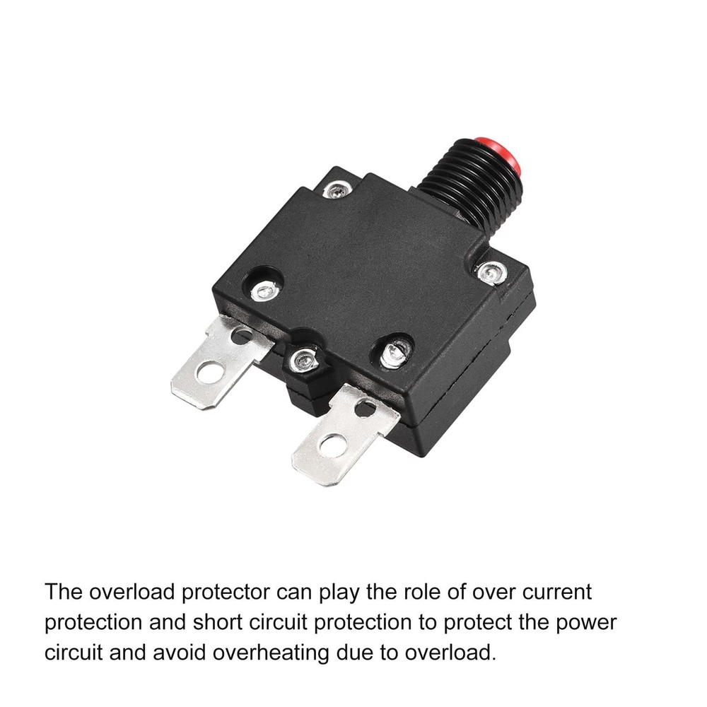 Circuit Overload Protector 5A/10A/15A/20A/30A Push Button for Air Compressor