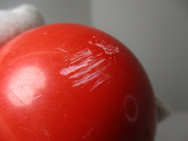 Pool Ball # 3 Solid Red 2-1/4" Diameter Single Ball 2.242" Round 3 Billiards EC