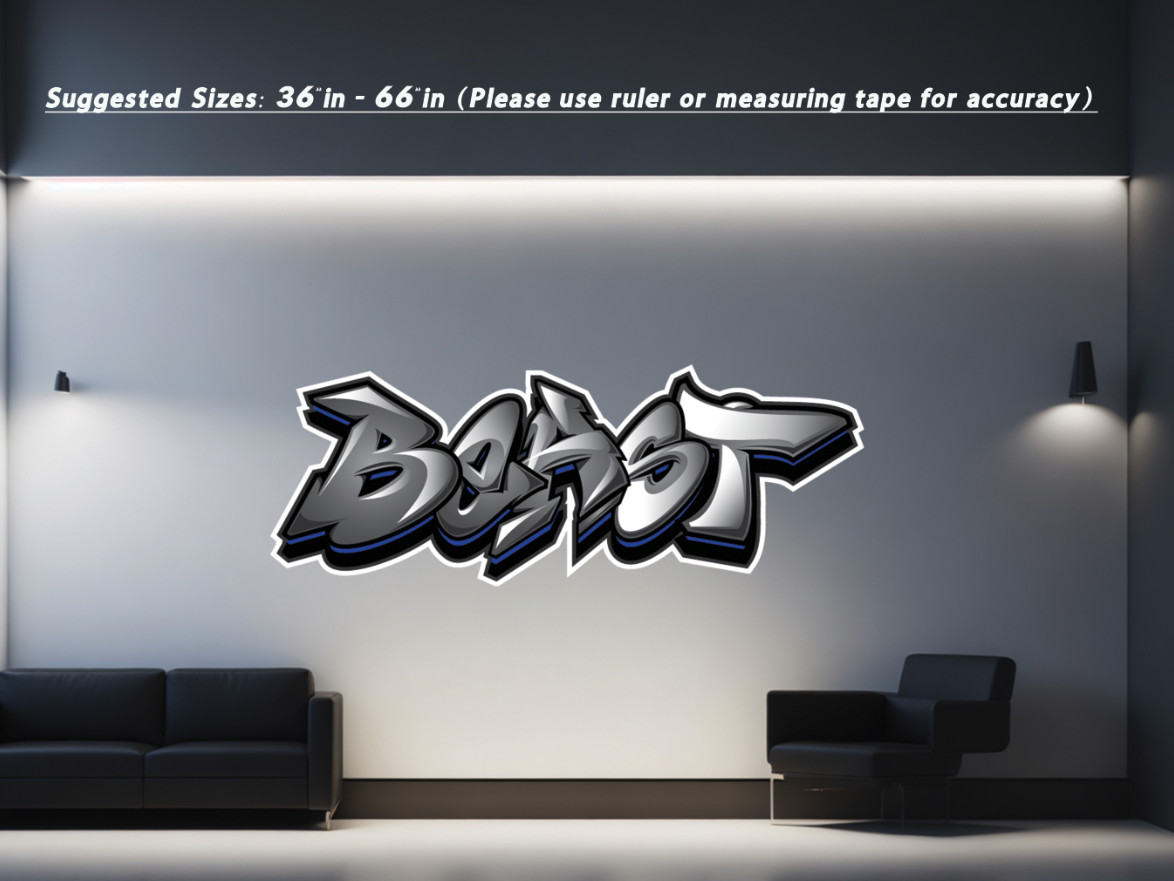 Custom Personalized Vinyl Graffiti Name Decal Sticker | Car Window Tumbler Wall