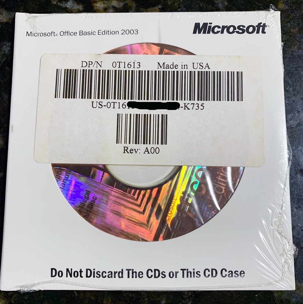 Microsoft Office 2003 Basic Edition. BRAND NEW and SEALED!