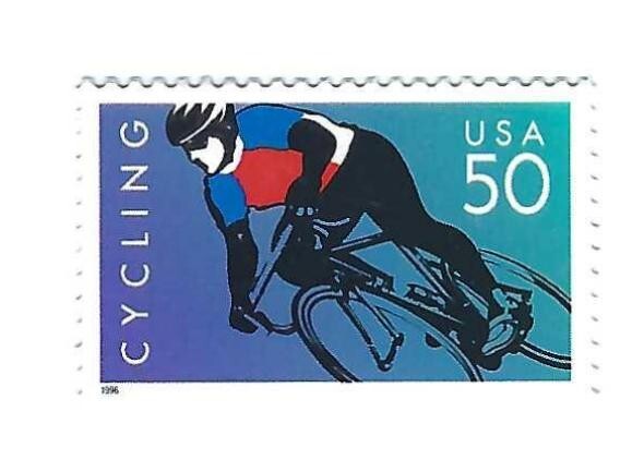 STAMP US SCOTT 3119B "Cycling" 50 CENT 1996 MNH