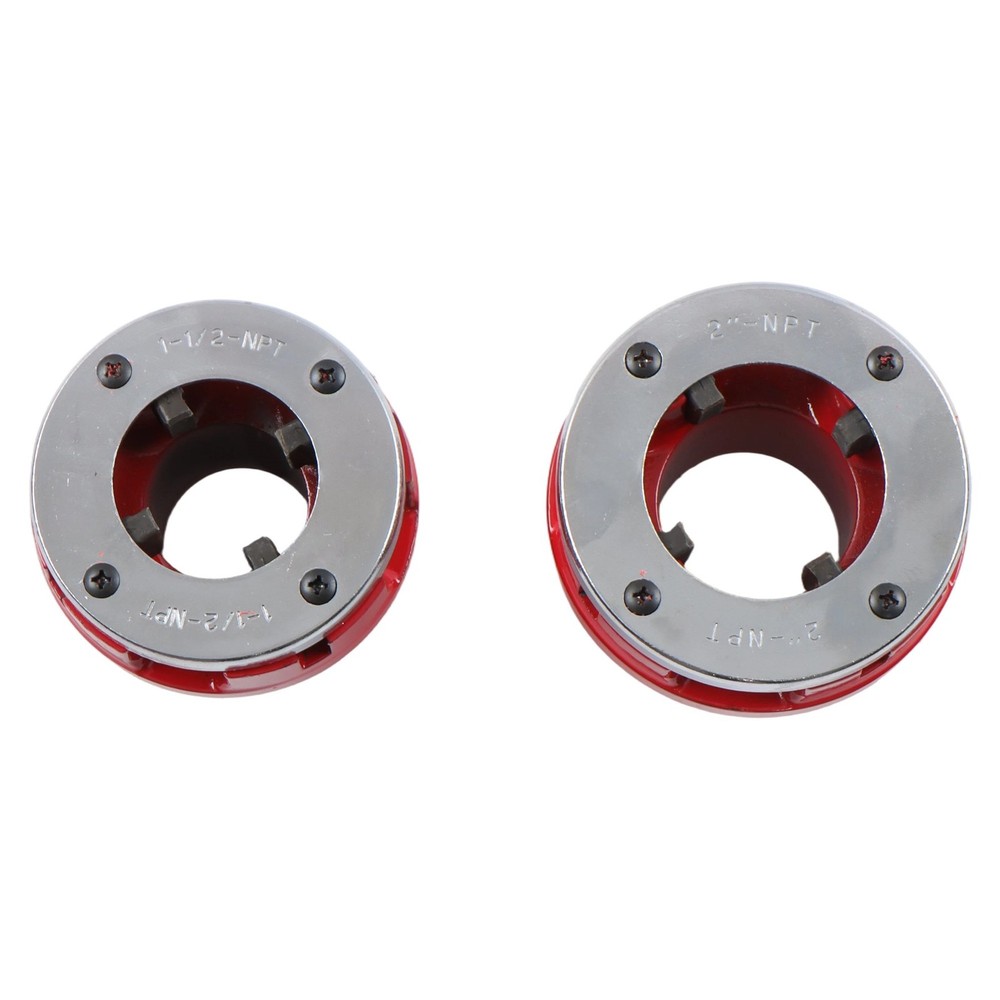 7 Size BSPT Pipe Threader 3/8" To 2" Dies Set W/ Handle Pipe Threader Threading