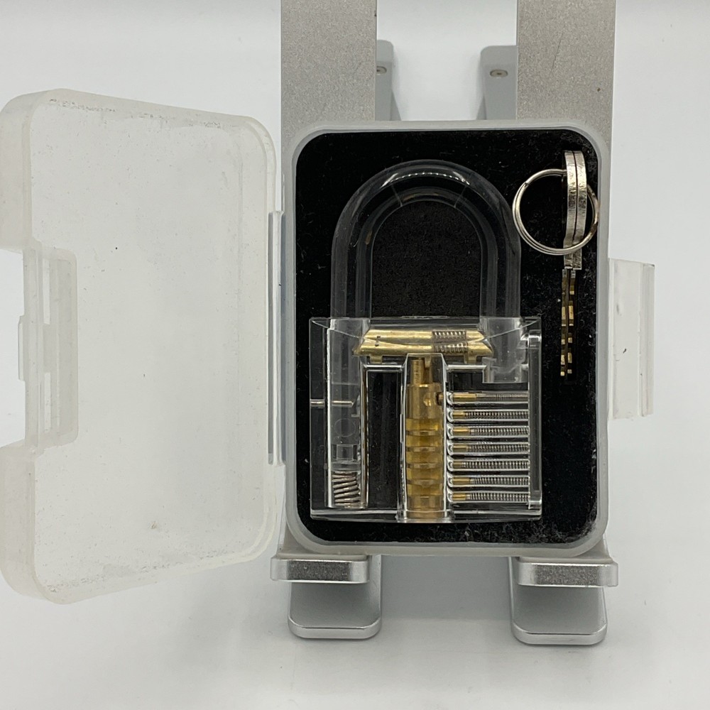 Transparent Practice Padlock For Training Purposes Case Does Not Lock.