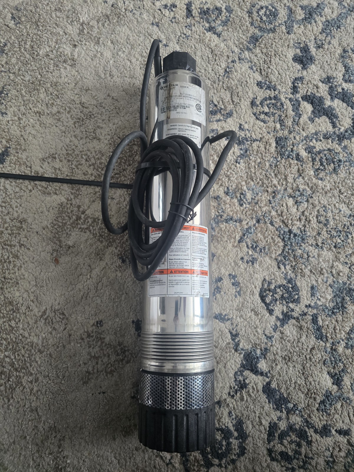 Sta-Rite 4" Multistage Effluent Submersible Pump 10DOM05121-01, 1/2 HP, 115V