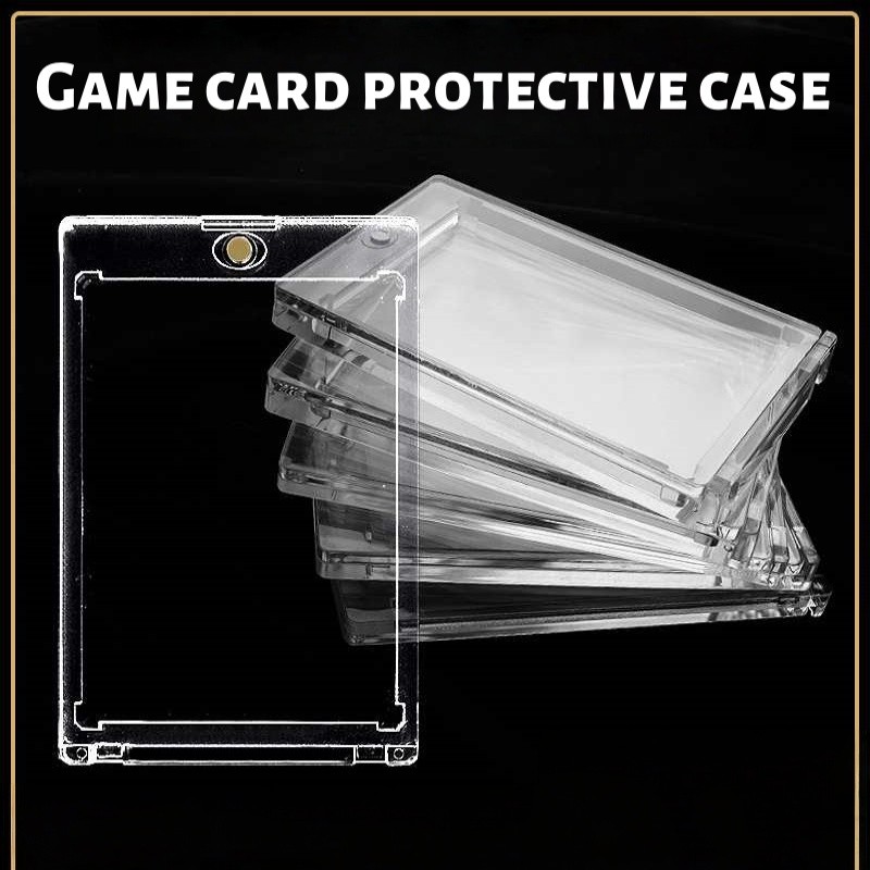 25 Pack Magnetic Trading Sports Card Holders 35pt One-Touch Hard UV Protection
