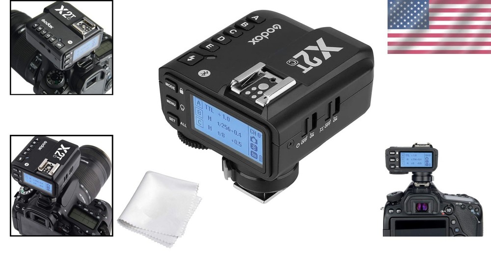 Wireless Flash Trigger for Canon, Bluetooth, 5 Group Buttons-