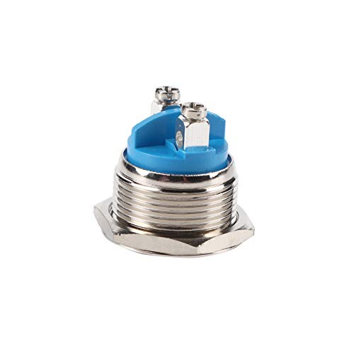 Car Push Button Switch, 19mm 3A 12VAuto Push Button Switch Round Shape Horn