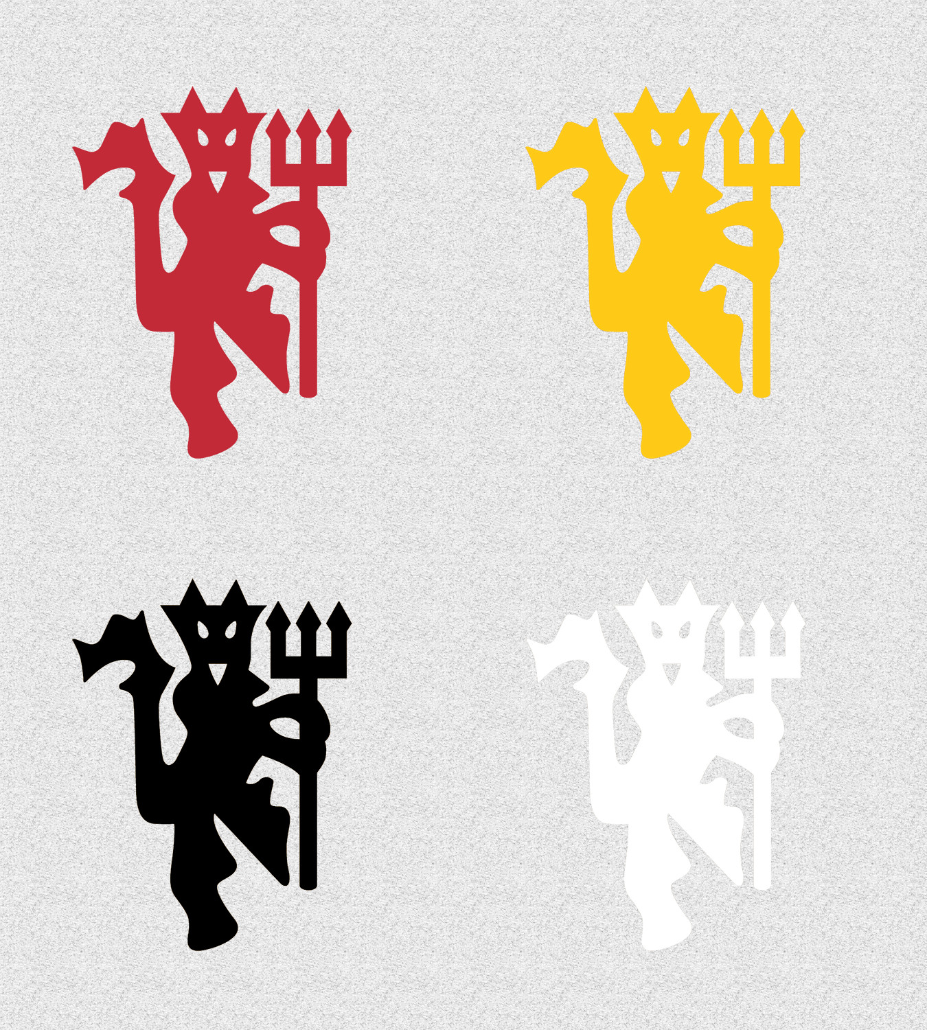 Manchester United  Football Club Devil Logo Decal Sticker