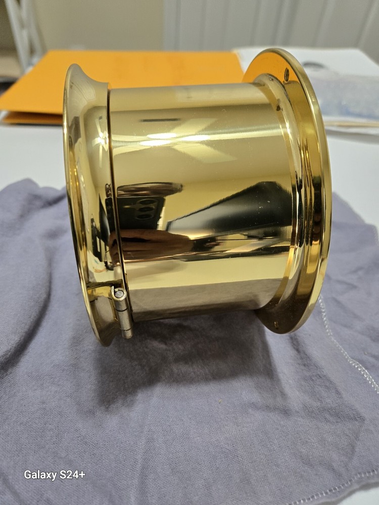 Chelsea 4.5" diameter Ship's Bell Hinge Bezel Clock