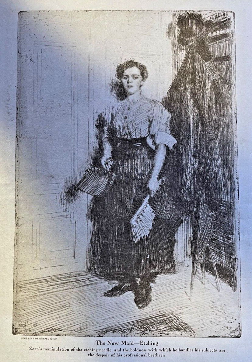 1914 Artist Anders Zorn illustrated