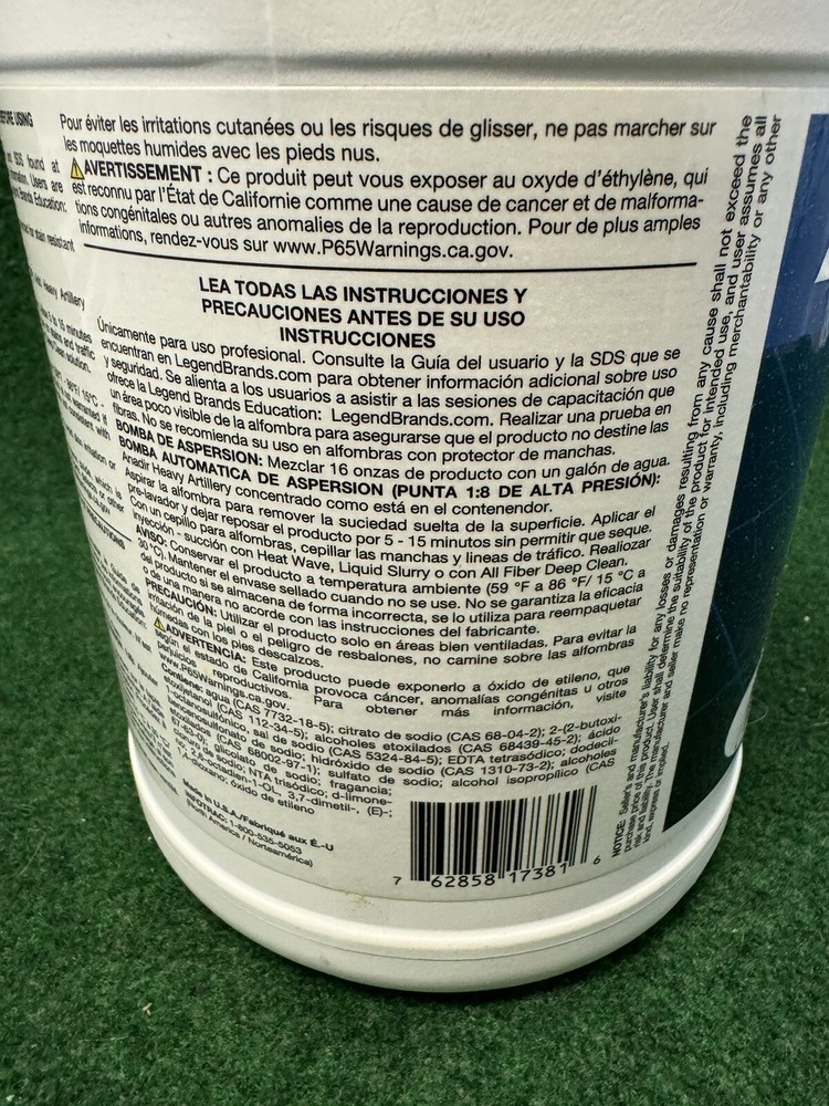 Prochem Heavy Artillery Concentrate Professional Solution for Carpet