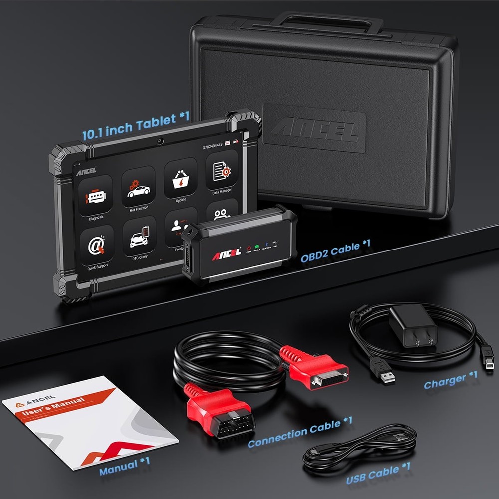 ANCEL X7 OBD2 Scanner Bluetooth Diagnostic Bidirectional ECU Coding DPF TPMS OIL