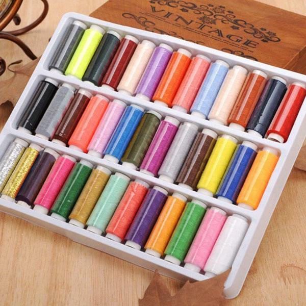 39 Spools Sewing Thread Polyester Assorted Colors 165 yards each Wholesale Lot
