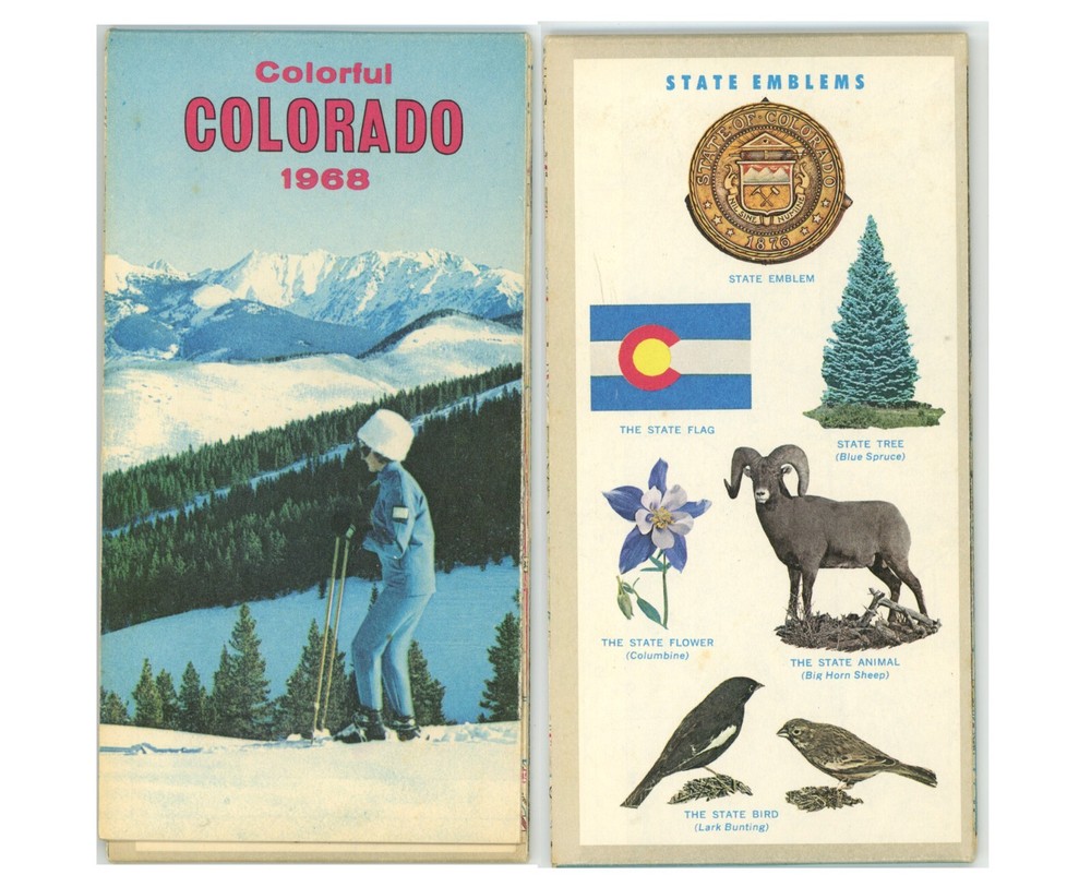 1968 Colorado Official Winter Road Map – State Highway Dept. (No Map Code)