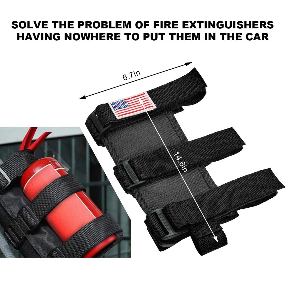 Roll Bar Fire Extinguisher Holder, Adjustable Extinguisher Fixed Belt Holder ...