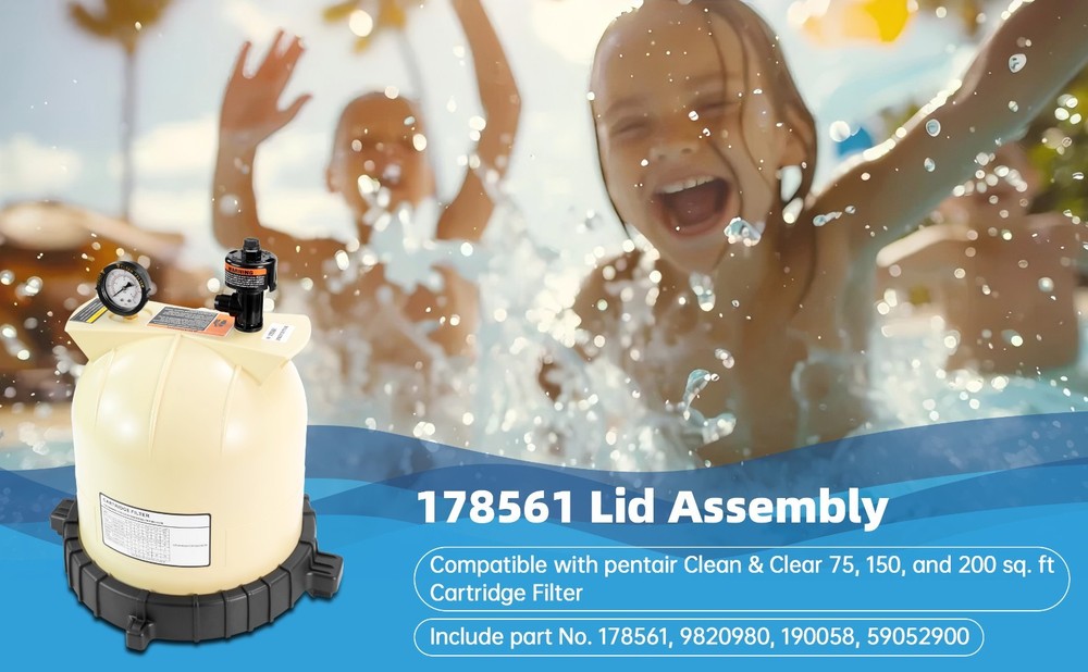 178561 Pool Filter Lid Replacement Compatible with Pentair Clean & Clear CC75, C