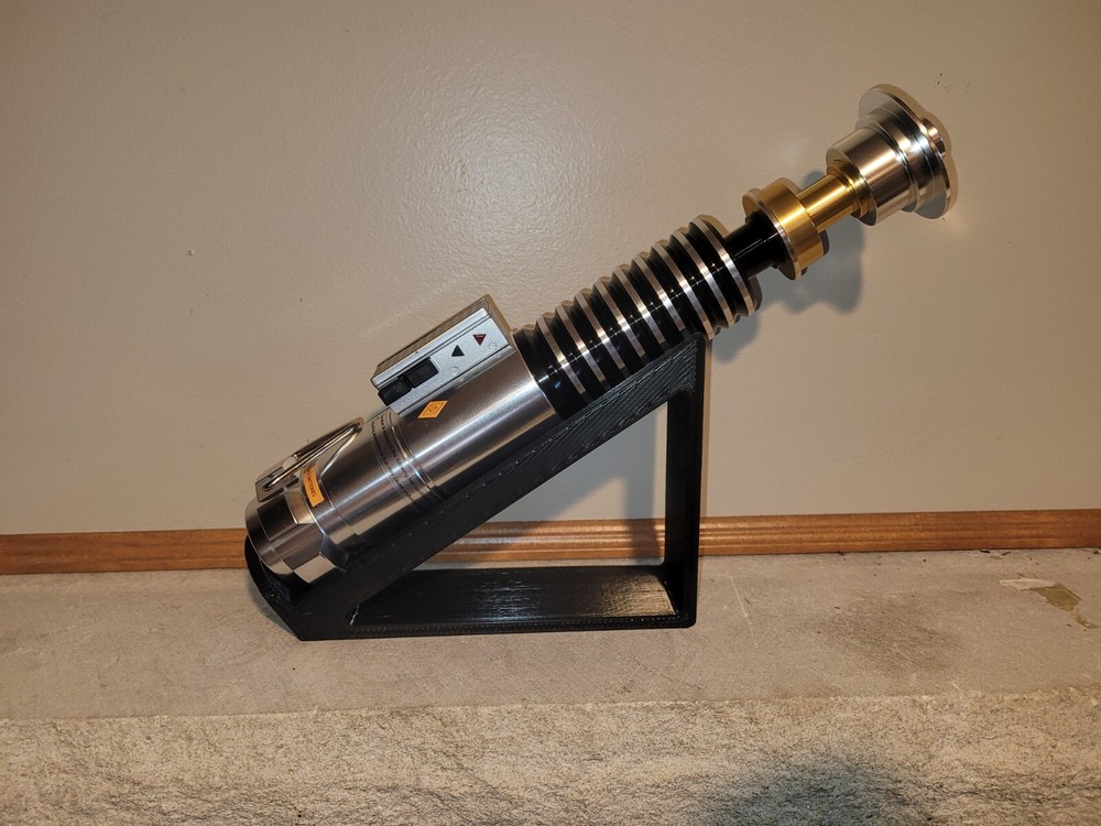 Tilted Lightsaber Hilt Display Stand\ Black