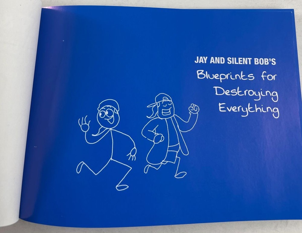 Jay & Silent Bob's Blueprints For Destroying Everything Dual Signed Book JSA COA