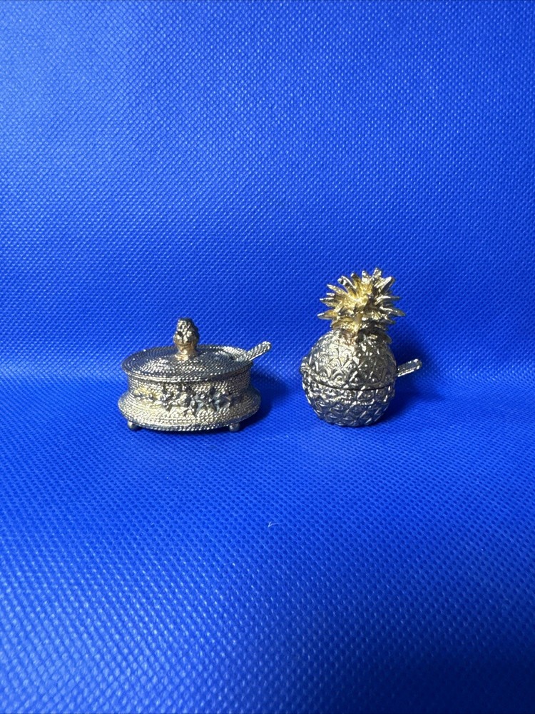 Miniature Trinket Boxes With Spoon Inside