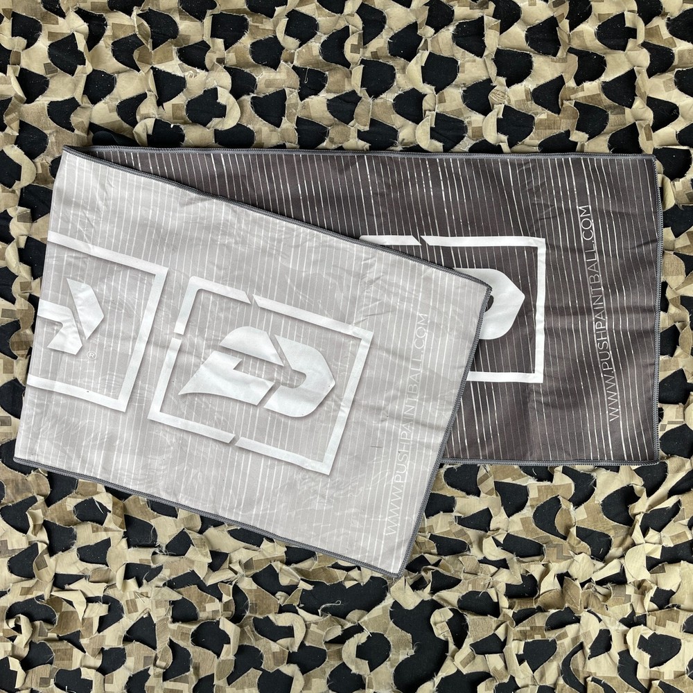 NEW Push Paintball MicroFiber/Cooling Towels - Grey