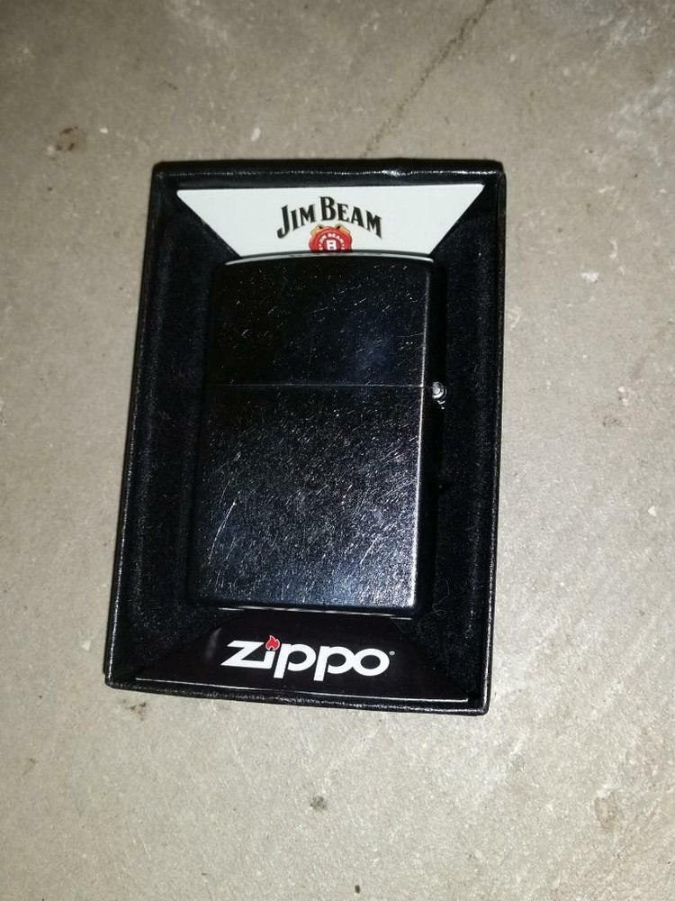 ZIPPO Jim Beam Lighter L 13 Original Box Black with Pattern