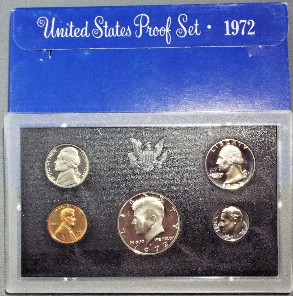 1972S 5 coin Proof set