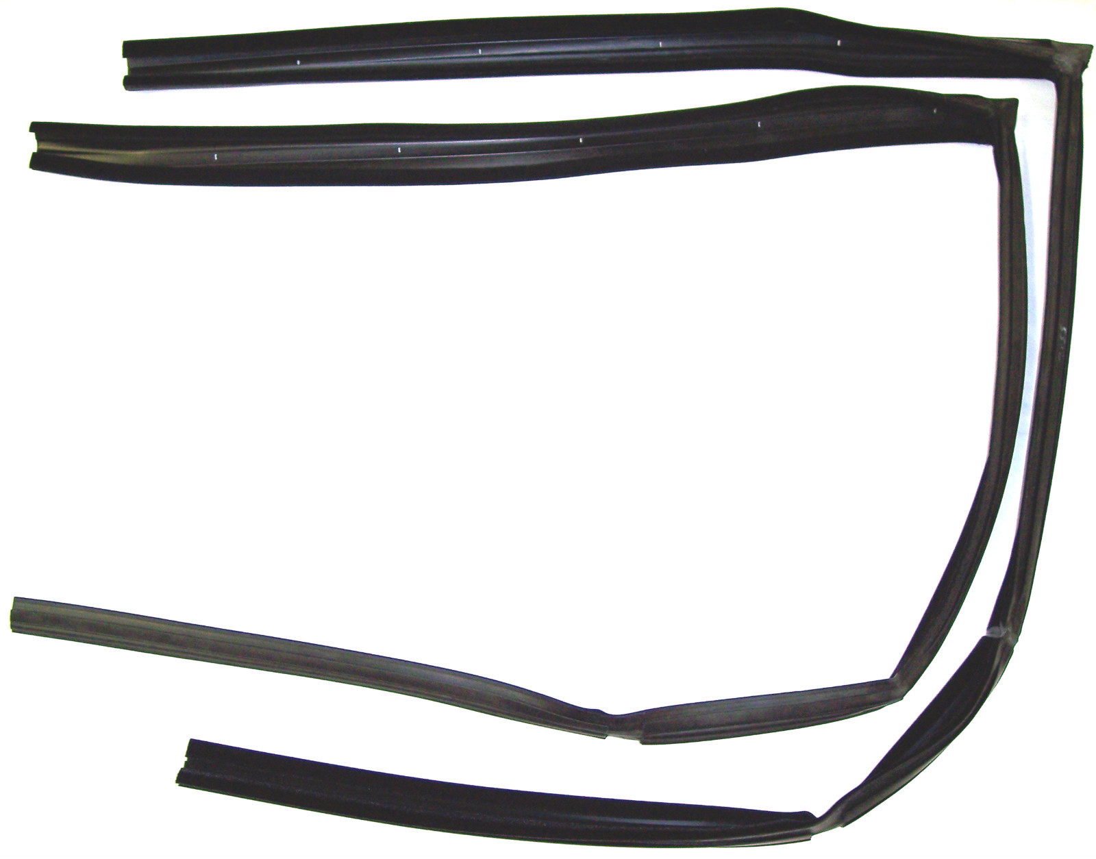 1980-1992 Cadillac Fleetwood & Brougham 4 door front window channel seals, pair
