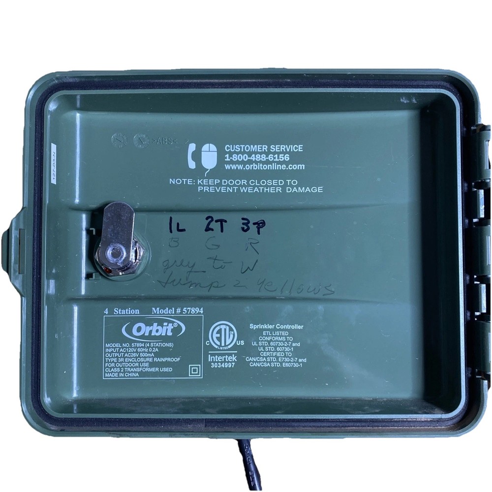 Working Orbit 57894 4-Station Easy-Set Outdoor Sprinkler Controller & Timer