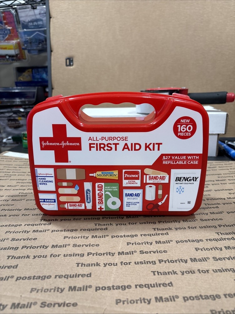 Johnson & Johnson All-Purpose First Aid Kit - 160 ct