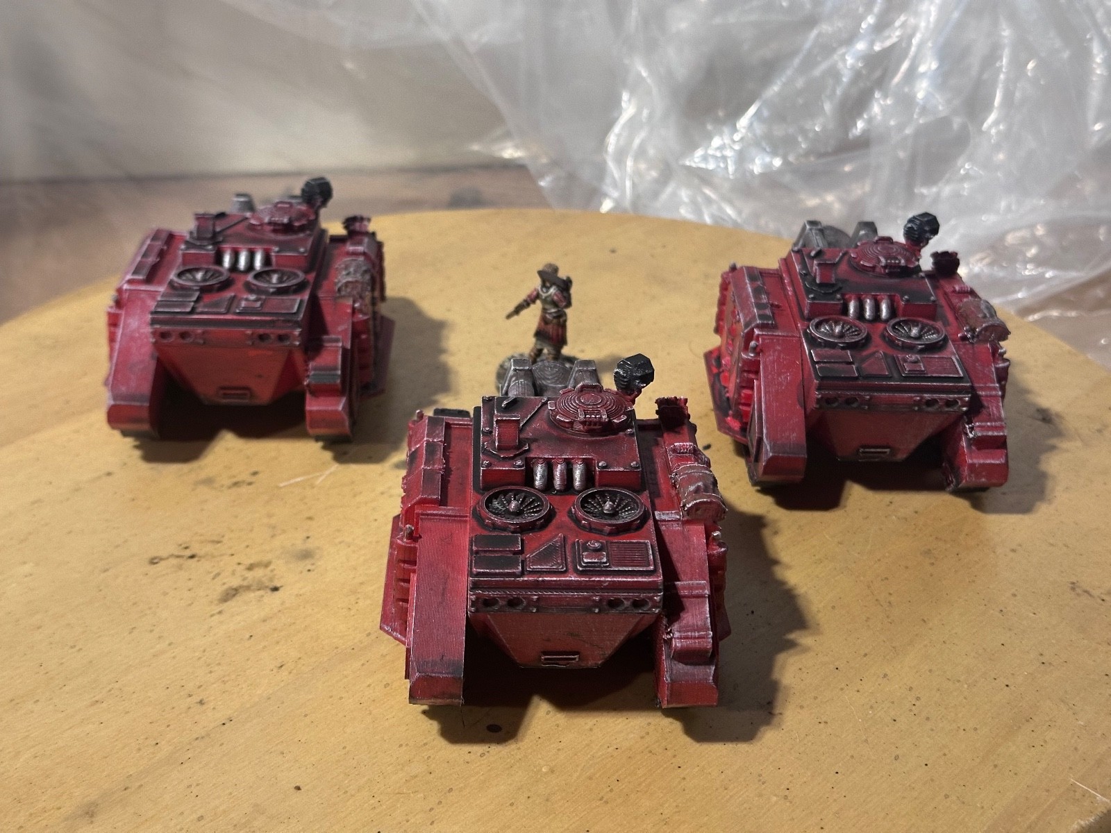 Siege red 3D-printed scratch-built parts lot, used, free shipping