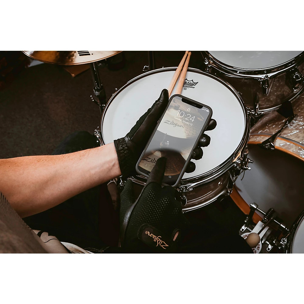 Zildjian Touchscreen Drummers Gloves Small Black