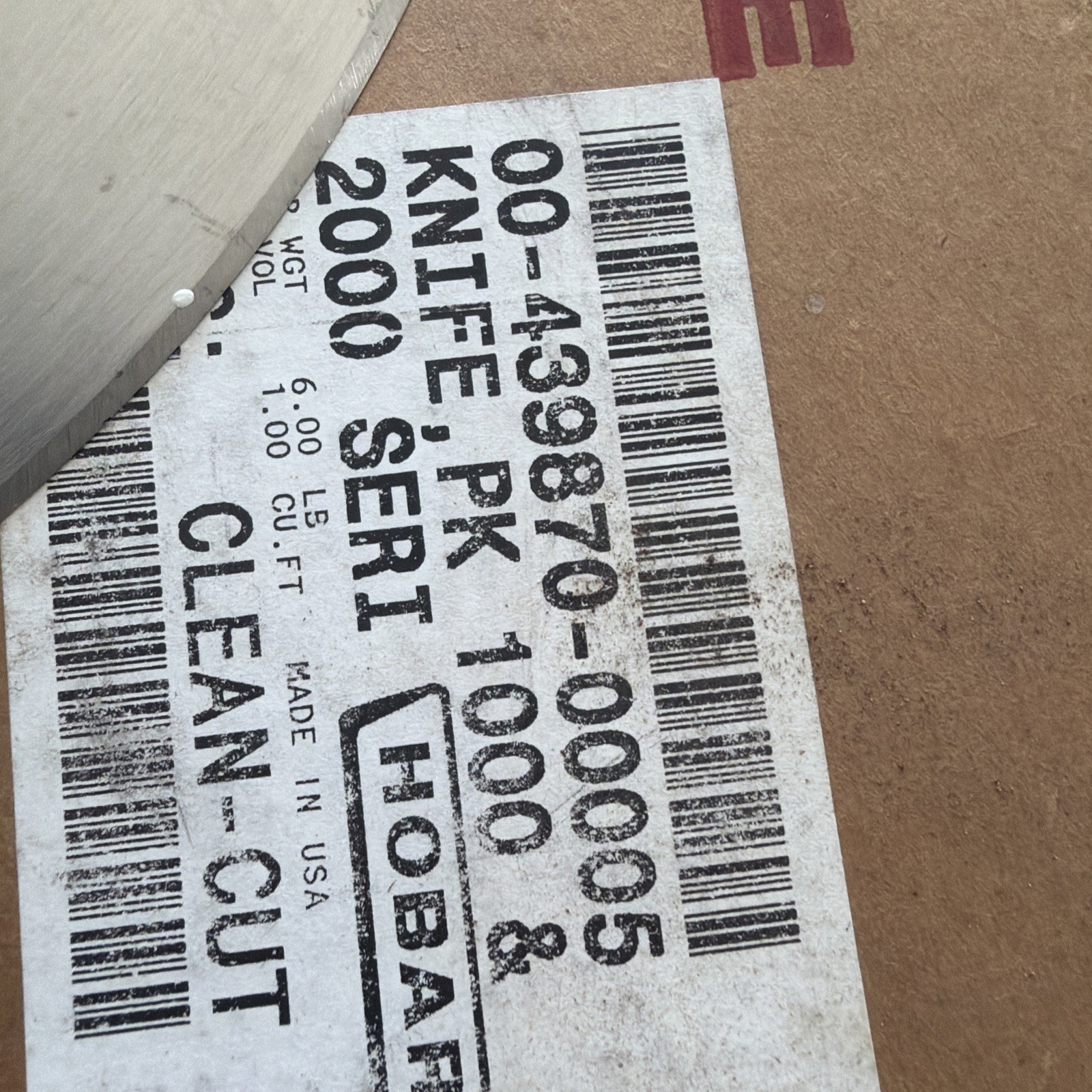 OEM Hobart 00-439870-00005 Replacement Stainless Steel Meat Slicer Blade