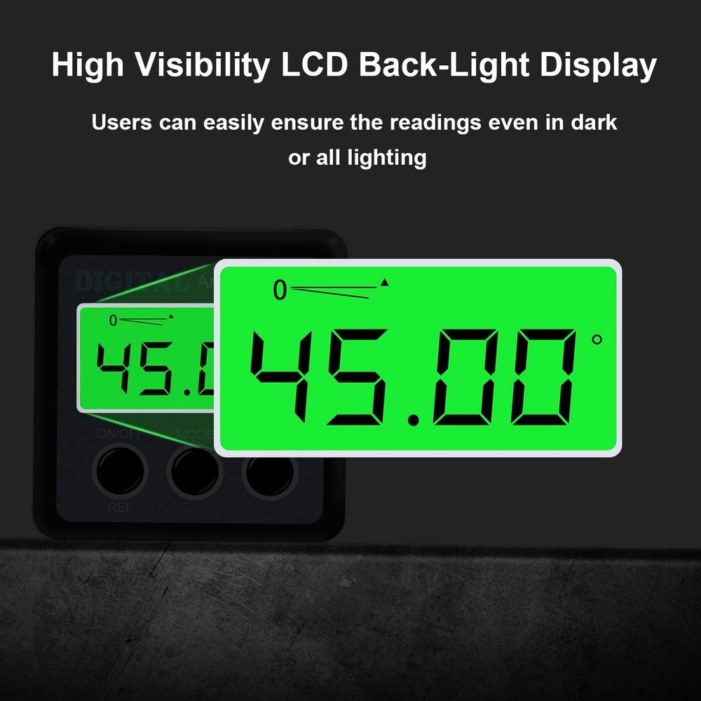 Digital Angle Gauge, Angle Finder Magnetic Digital Level Protractor, Table Sa...
