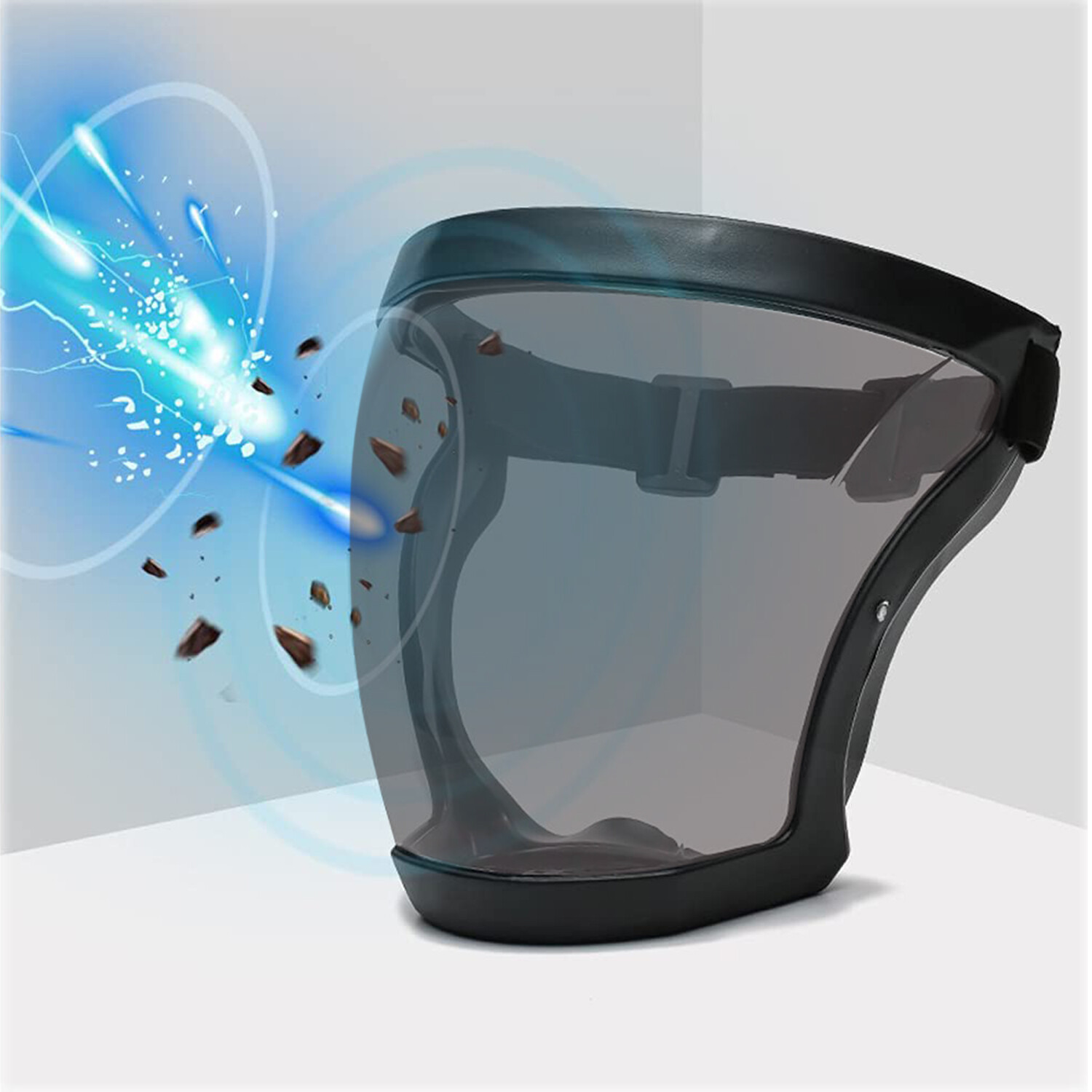 Anti-fog Shield Safety Full Face Super Protective Head Cover Transparent Mask US