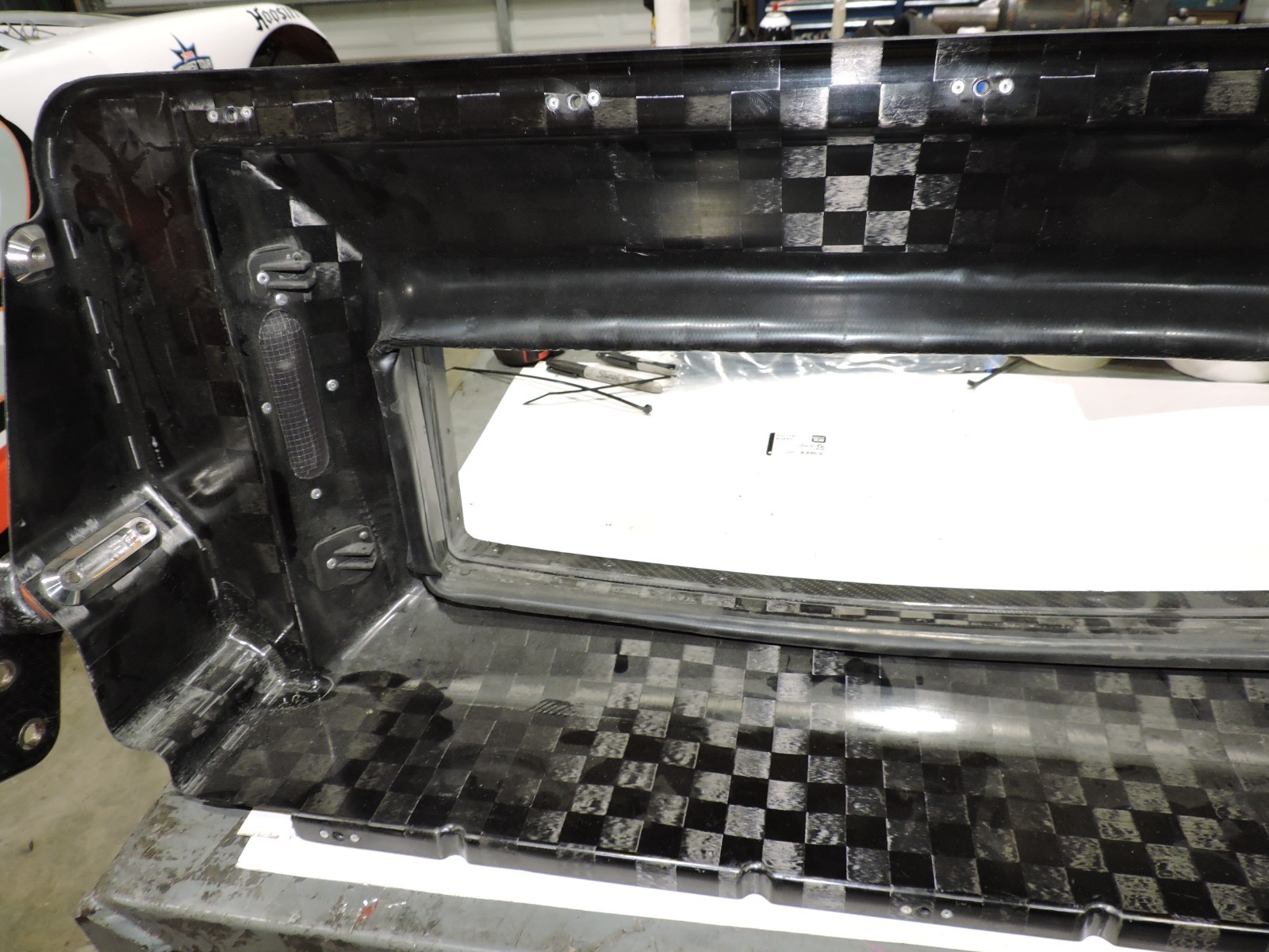 Fibreworks Radiator cradle & flex ducting 14" x 30" complete Nascar late model