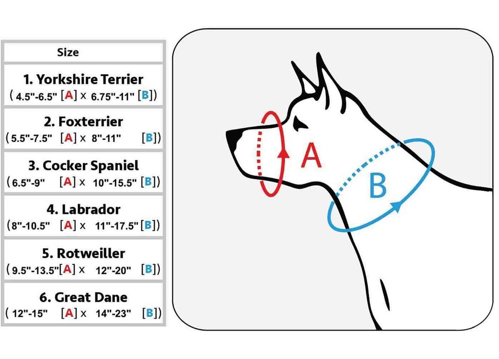 Adjustable Nylon Dog Muzzle 6 Sizes Green