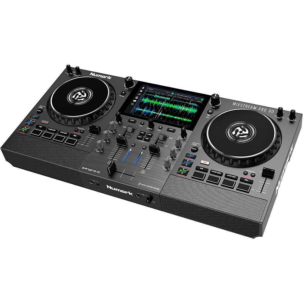 Numark Mixstream Pro Go Battery-Powered Standalone Streaming 2-Ch DJ Controller