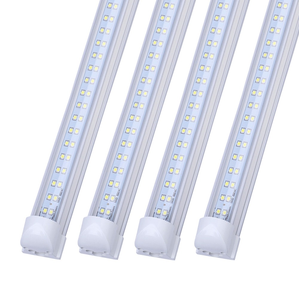 8FT LED Shop Lights Fixture Linkable Ceiling Lights For Garage Workshop 12Pack