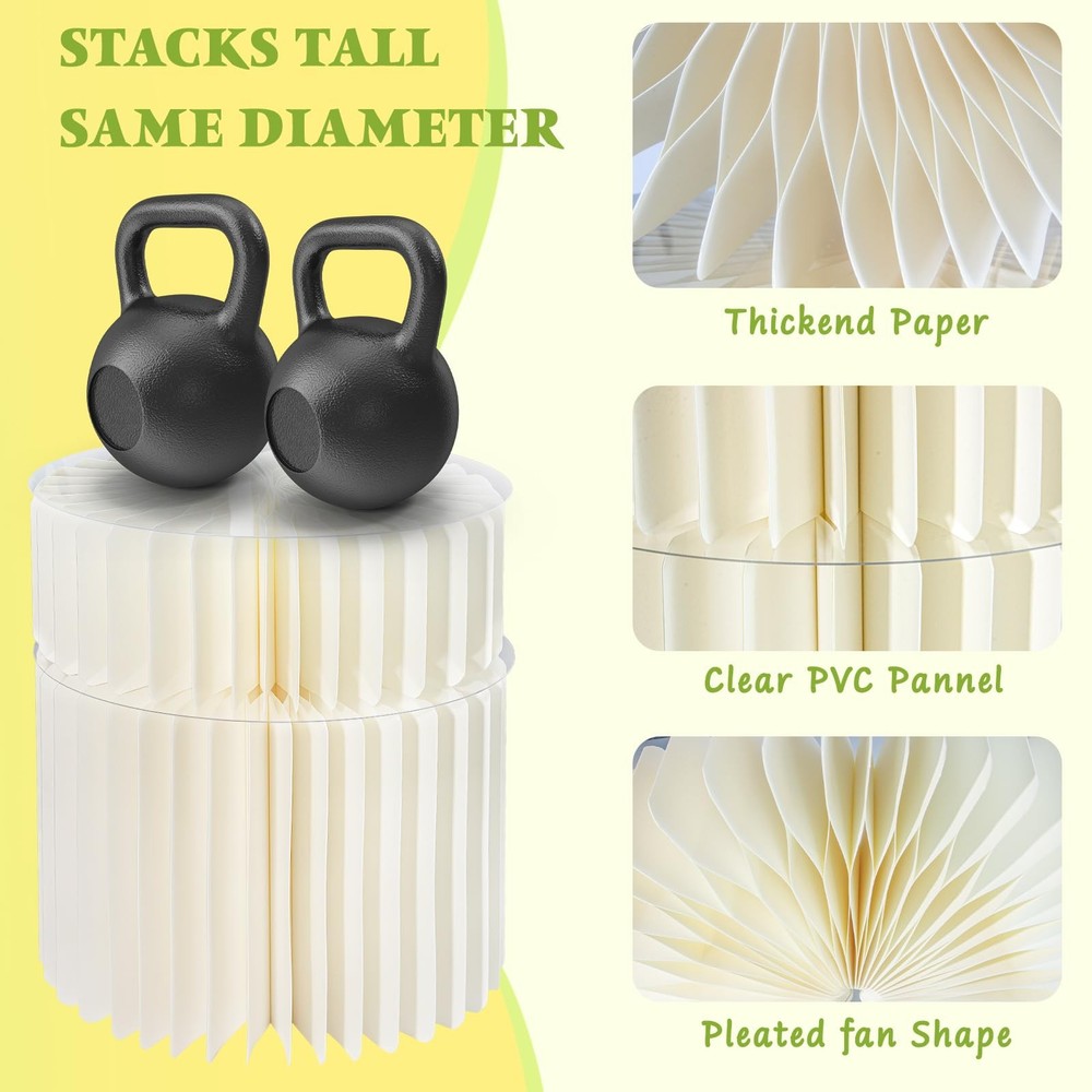 4 Pack Buffet Risers, Foldable Food Display Stands for Buffet Table, Acrylic ...