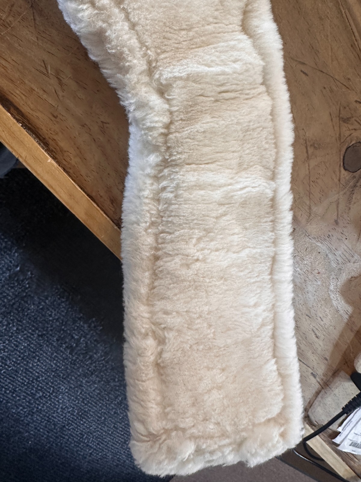 32" TOTAL SADDLE FIT Shoulder Relief Western Saddle Cinch~WOOL Fleece Bottom