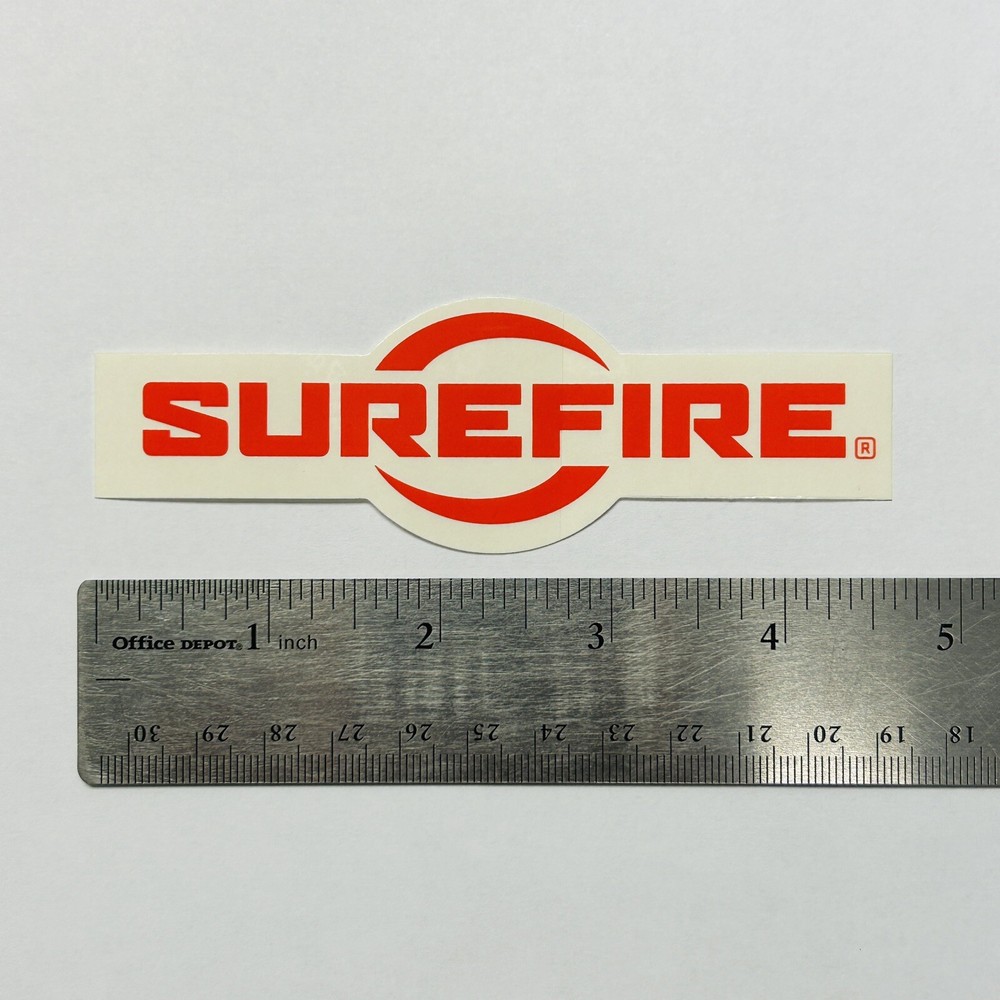 SureFire Logo Sticker Decal 100% Authentic 4.75”