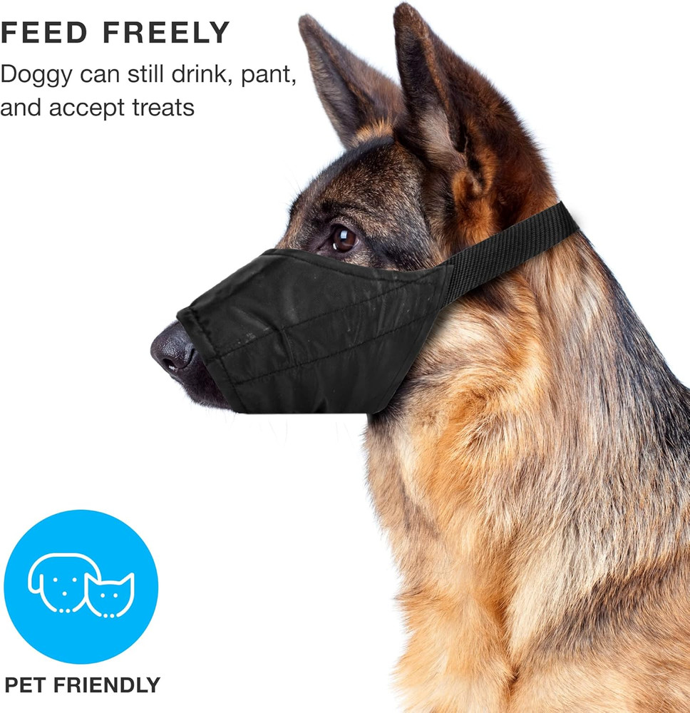 Breathable Nylon Cloth Safety Muzzle (Large)