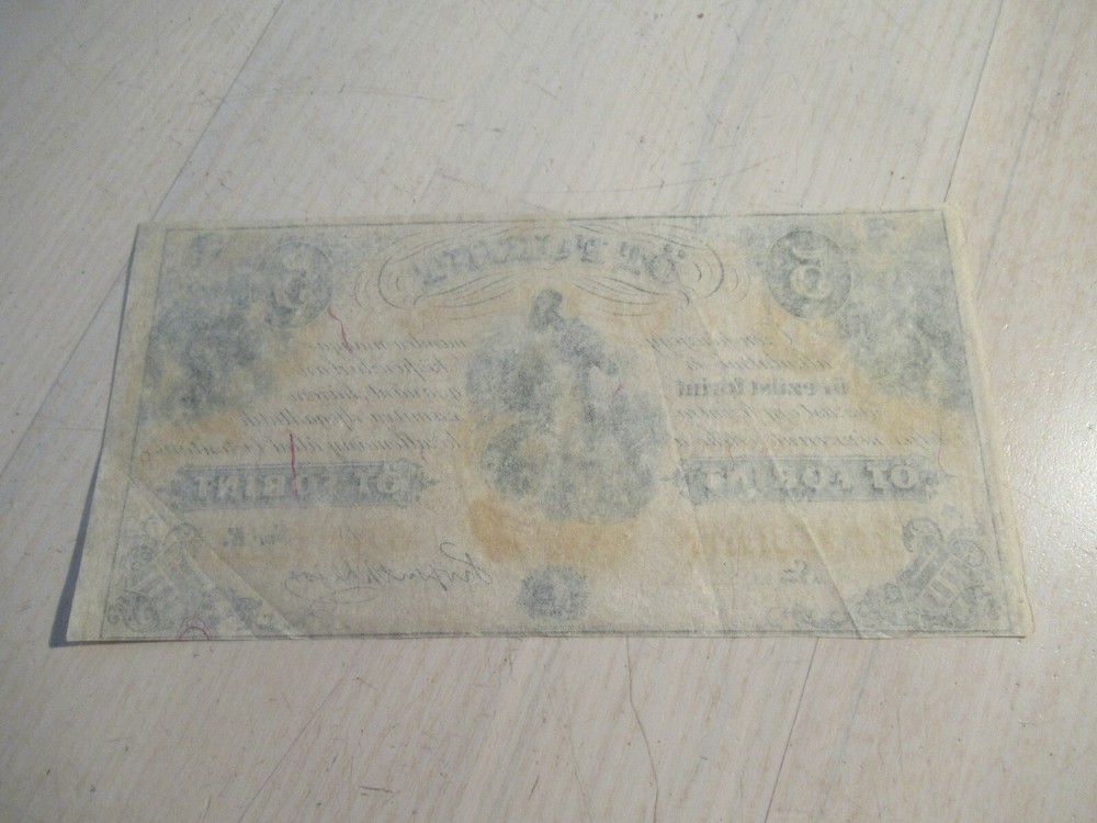 5 Forint 1852 Hungary Banknote