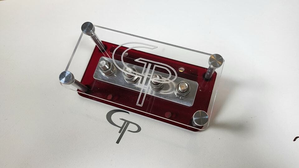 GP 4 Spot Universal Distribution Block Car Audio wire 2/0 1/0 awg gauge red clea