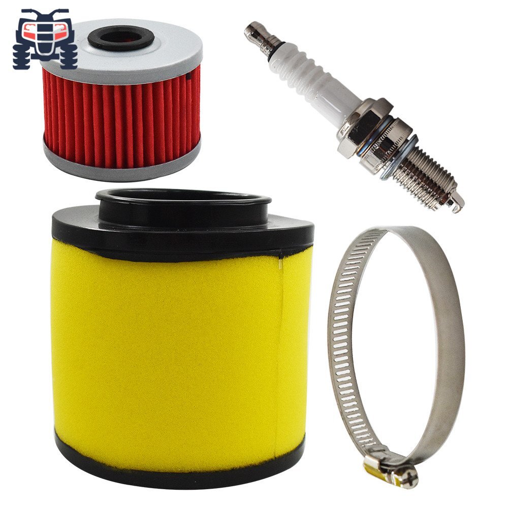 New Air Filter Oil Filter & Spark Plug For Honda Foreman 400 450 Rancher 350 ATV