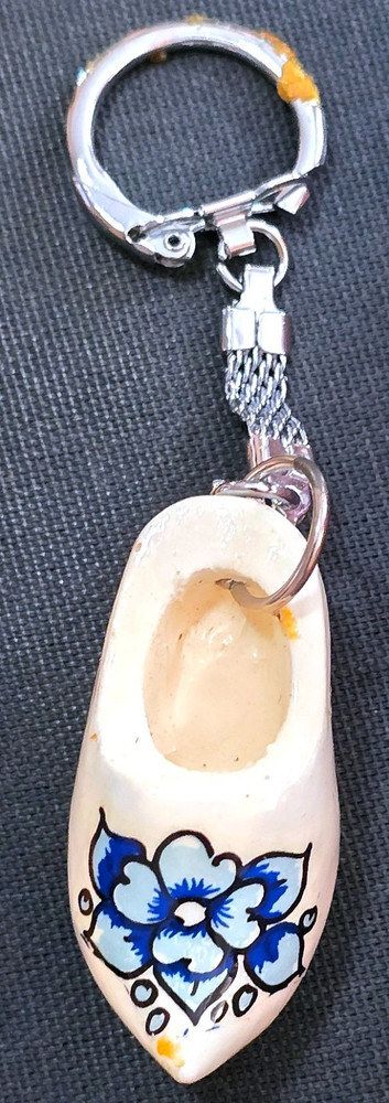 Older Mini Shoe Clog Keychain Keyring